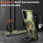 Custodia TPU ibrida con supporto MagSafe per Samsung Galaxy S25 F