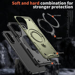 Custodia TPU ibrida con supporto MagSafe per Samsung Galaxy S25 F