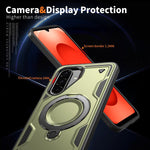 Custodia TPU ibrida con supporto MagSafe per Samsung Galaxy S25 F