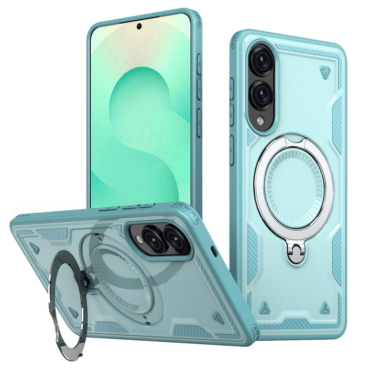 Custodia TPU ibrida con supporto MagSafe per Samsung Galaxy S25 F