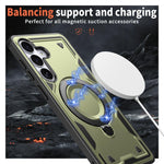 Custodia TPU ibrido con supporto MagSafe per Samsung Galaxy S26+