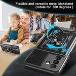 Custodia TPU PC con copertura scorrevole fotocamera Galaxy A17 A2