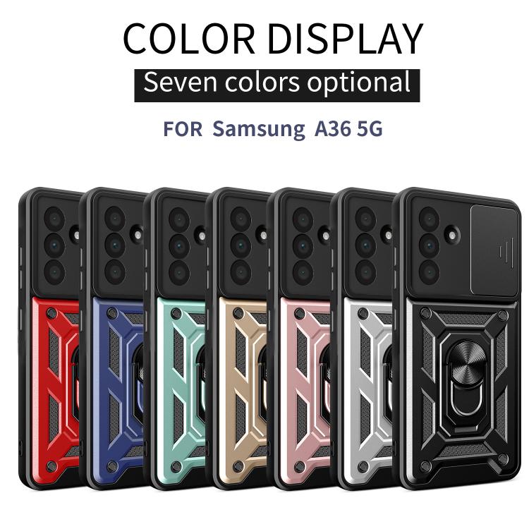 Custodia TPU PC con copertura scorrevole per Samsung Galaxy A36 5