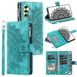 Custodia portafoglio in pelle per Samsung Galaxy S25 5G