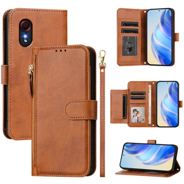 Custodia portafoglio in pelle per Samsung Galaxy XCover7 Pro