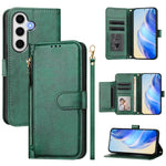 Custodia portafoglio in pelle con cerniera per Galaxy S25 Ultra 5