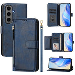 Custodia portafoglio in pelle con cerniera per Galaxy S25 Ultra 5