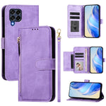 Custodia portafoglio in pelle con cerniera per Samsung Galaxy M14