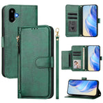 Custodia portafoglio in pelle con cerniera per Samsung Galaxy M56