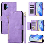 Custodia portafoglio in pelle con cerniera per Samsung Galaxy M56