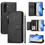 Custodia portafoglio in pelle con cerniera per Samsung Galaxy M56