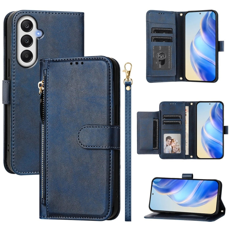 Custodia portafoglio in pelle con cerniera per Samsung Galaxy A05