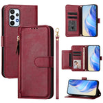 Custodia portafoglio in pelle con cerniera per Samsung Galaxy A05