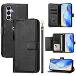 Custodia portafoglio in pelle con cerniera per Samsung Galaxy A04