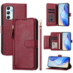 Custodia portafoglio in pelle con cerniera per Samsung Galaxy A04