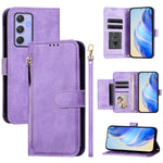 Custodia portafoglio in pelle con cerniera per Samsung Galaxy A04