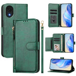 Custodia portafoglio in pelle con cerniera per Samsung Galaxy A33