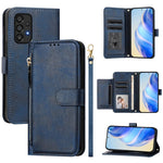 Custodia portafoglio in pelle con cerniera per Samsung Galaxy A33