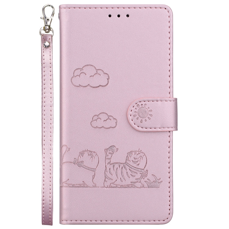 Custodia per telefono in pelle RFID con simpatici gatti, For Samsung Galaxy S23+ 5G, For Samsung Galaxy S23 5G, For Samsung Galaxy S20 FE, For Samsung Galaxy S22 Ultra 5G