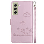 Custodia per telefono in pelle RFID con simpatici gatti, For Samsung Galaxy S21+ 5G, For Samsung Galaxy S21 Ultra 5G