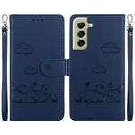 Custodia per telefono in pelle RFID con simpatici gatti, For Samsung Galaxy S21+ 5G, For Samsung Galaxy S21 Ultra 5G