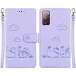 Custodia per telefono in pelle RFID con simpatici gatti, For Samsung Galaxy S23+ 5G, For Samsung Galaxy S23 5G, For Samsung Galaxy S20 FE, For Samsung Galaxy S22 Ultra 5G