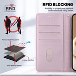 Custodia portafoglio in pelle RFID per Samsung Galaxy S26 FE 5G