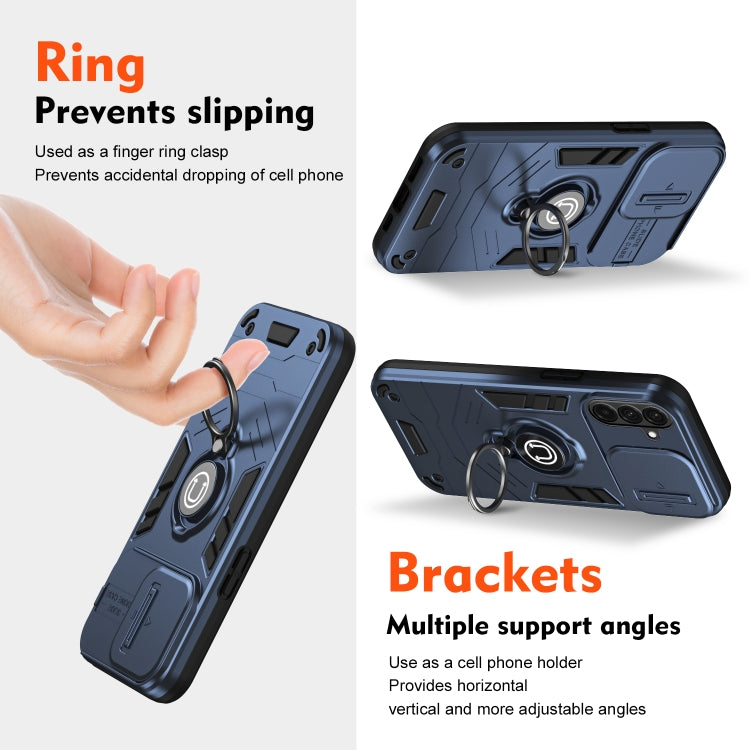Custodia con supporto ad anello per Samsung Galaxy A36