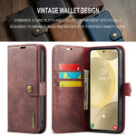 Custodia portafoglio in pelle magnetica per Samsung Galaxy S24 FE