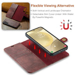 Custodia portafoglio in pelle magnetica per Samsung Galaxy S24 FE