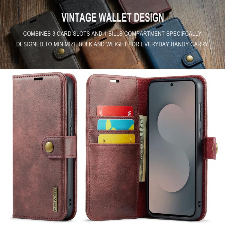 Custodia portafoglio in pelle magnetica per Samsung Galaxy S25 FE