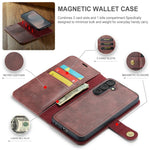 Custodia portafoglio in pelle magnetica per Samsung Galaxy S25 FE