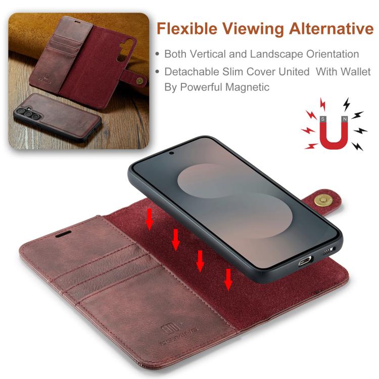 Custodia portafoglio in pelle magnetica per Samsung Galaxy S25 FE