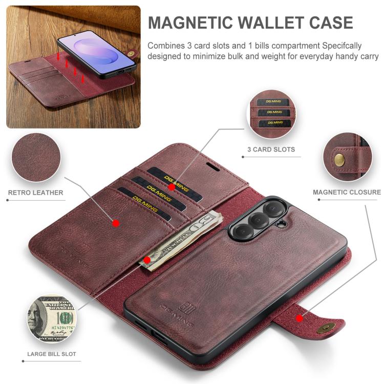 Custodia portafoglio in pelle magnetica per Galaxy S26 FE 5G