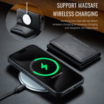 DG.MING MAGKING-K2 Series MagSafe RFID Card Bag Custodia per telefono staccabile, For iPhone 16, For iPhone 15 Pro Max, For iPhone 15 Pro, For iPhone 14 Plus