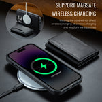 DG.MING MAGKING-K2 Series MagSafe RFID Card Bag Custodia per telefono staccabile, For iPhone 13 Pro, For iPhone 13, For iPhone 12 / 12 Pro, For iPhone 12 Pro Max