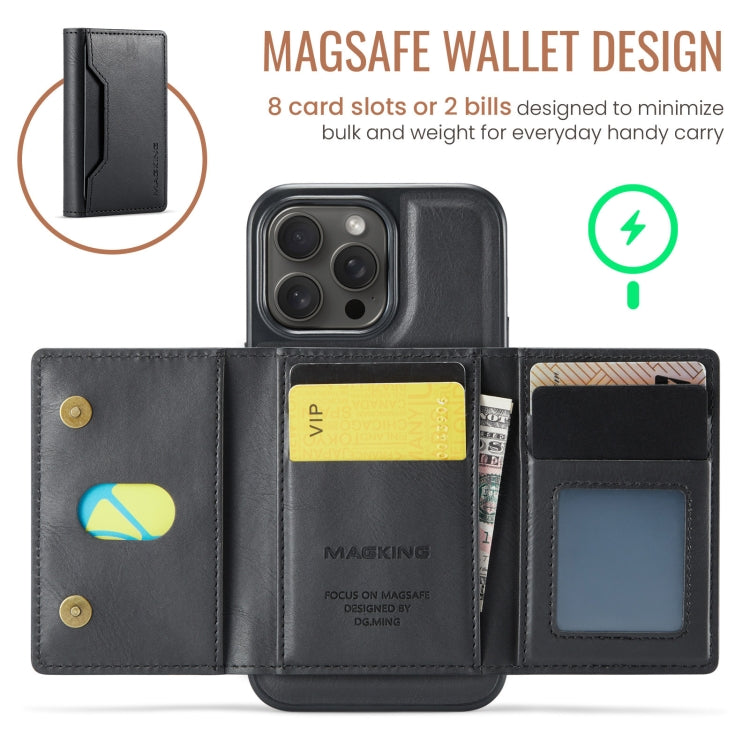 DG.MING MAGKING-K2 Series MagSafe RFID Card Bag Custodia per telefono staccabile, For iPhone 13 Pro, For iPhone 13, For iPhone 12 / 12 Pro, For iPhone 12 Pro Max