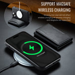 DG.MING MAGKING-K2 Series MagSafe RFID Card Bag Custodia per telefono staccabile, For iPhone 14, For iPhone 14 Pro, For iPhone 14 Pro Max, For iPhone 13 Pro Max