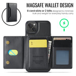 DG.MING MAGKING-K2 Series MagSafe RFID Card Bag Custodia per telefono staccabile, For iPhone 14, For iPhone 14 Pro, For iPhone 14 Pro Max, For iPhone 13 Pro Max