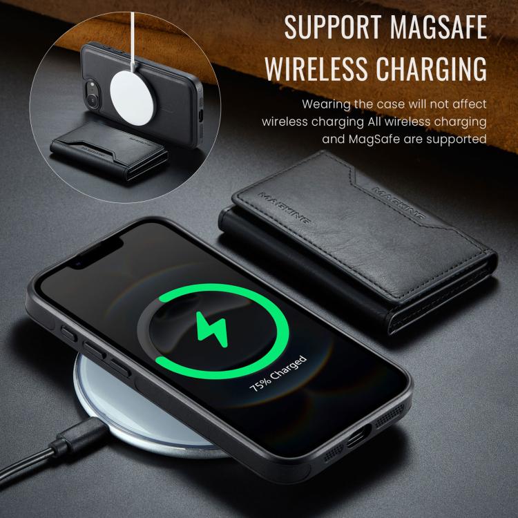 DG.MING MAGKING-K2 Series MagSafe RFID Card Bag Custodia per telefono staccabile, For iPhone 17e / 16e, For iPhone 17 Pro Max, For iPhone 17 Pro, For iPhone 17