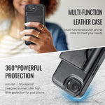 DG.MING MAGKING-K2 Series MagSafe RFID Card Bag Custodia per telefono staccabile, For iPhone 17e / 16e, For iPhone 17 Pro Max, For iPhone 17 Pro, For iPhone 17