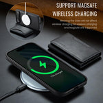 DG.MING MAGKING-K2 Series MagSafe RFID Card Bag Custodia per telefono staccabile, For iPhone Air, For iPhone 16 Pro Max, For iPhone 16 Pro, For iPhone 16 Plus