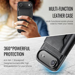 DG.MING MAGKING-K2 Series MagSafe RFID Card Bag Custodia per telefono staccabile, For iPhone Air, For iPhone 16 Pro Max, For iPhone 16 Pro, For iPhone 16 Plus