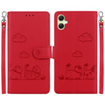 Custodia per telefono in pelle RFID con simpatici gatti, For Samsung Galaxy A35 5G, For Samsung Galaxy A15, For Samsung Galaxy A05, For Samsung Galaxy A05s