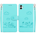 Custodia per telefono in pelle RFID con simpatici gatti, For Samsung Galaxy A25 5G, For Samsung Galaxy A25 5G / A25e JP Edition, For Samsung Galaxy A24 4G, For Samsung Galaxy A04e / F04 / M04