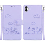 Custodia per telefono in pelle RFID con simpatici gatti, For Samsung Galaxy A25 5G, For Samsung Galaxy A25 5G / A25e JP Edition, For Samsung Galaxy A24 4G, For Samsung Galaxy A04e / F04 / M04