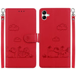 Custodia per telefono in pelle RFID con simpatici gatti, For Samsung Galaxy A25 5G, For Samsung Galaxy A25 5G / A25e JP Edition, For Samsung Galaxy A24 4G, For Samsung Galaxy A04e / F04 / M04