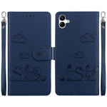 Custodia per telefono in pelle RFID con simpatici gatti, For Samsung Galaxy A25 5G, For Samsung Galaxy A25 5G / A25e JP Edition, For Samsung Galaxy A24 4G, For Samsung Galaxy A04e / F04 / M04