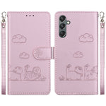 Custodia portafoglio in pelle RFID per Samsung Galaxy A56 5G