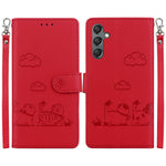Custodia portafoglio in pelle RFID per Samsung Galaxy A56 5G